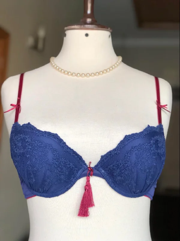 Embroidered & Lacy Bra Set