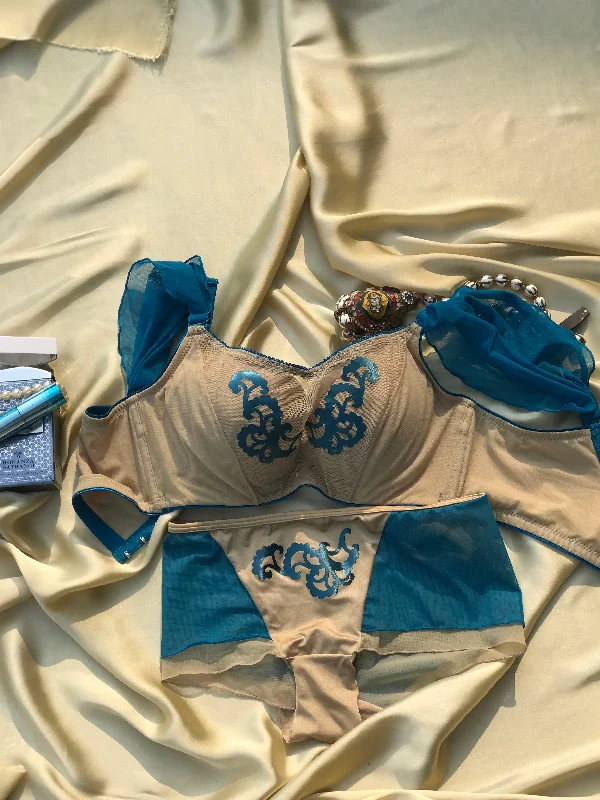 Printed pushup Bra Set