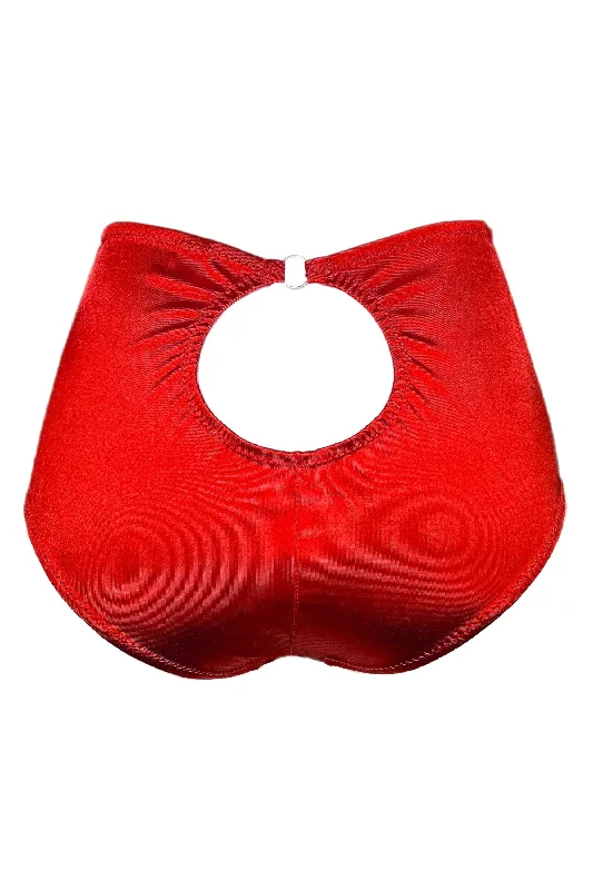Joli Gloss red-black high waisted panties